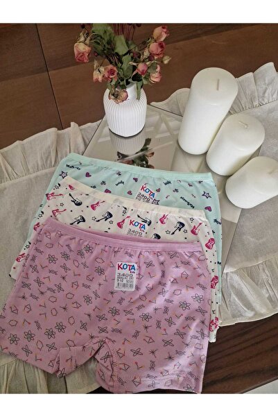 LİA Underwear Patterned Girl's Boxer 3-Piece Set