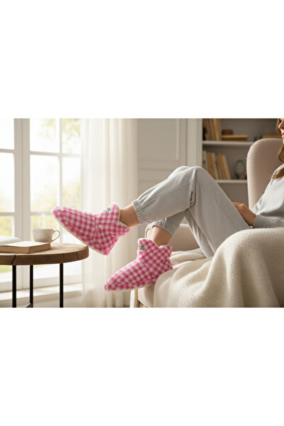 KMS HOME Pink Women's Home Boots Women's Panduf Boots