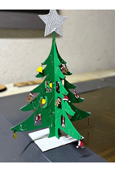 M&T WORKSHOP Yılbaşı Süsü Ahşap Çam Ağacı Boyama Etkinliği