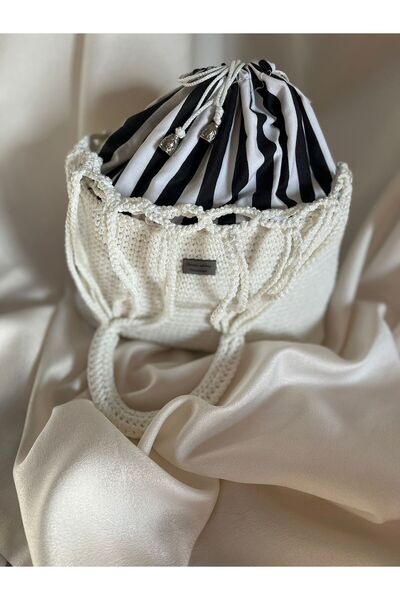 İhtiyacımVar Shoulder Bag with Pouch 34X25 cm Stylish Designed Bag