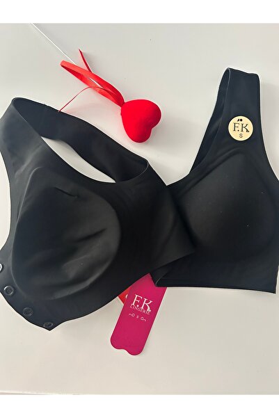 nuda luna Γυναικείο σουτιέν με κοπή με λέιζερ χωρίς εσώρουχο με κουμπιά μπροστά F.K