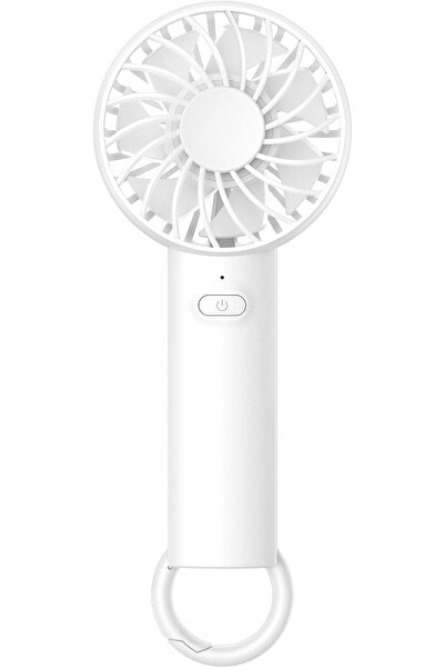 Lamicall Mini Portable Handheld Fan, USB Rechargeable, 3-Speed, White