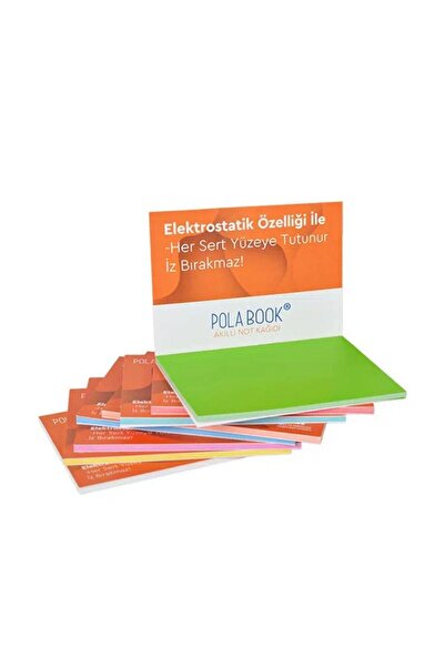 Hediye Vakti Electrostatic Adhesive Smart Note Paper 7X10 cm – 50 Sheets Practical Office Notepad