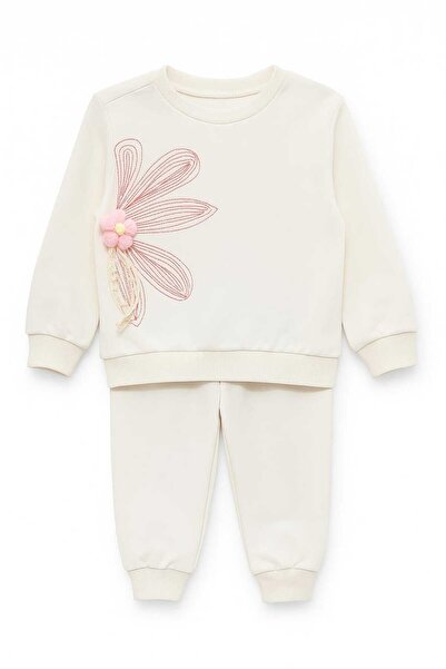 küçükalp Girl's Tracksuit Set 2 - 4 Years Old Cotton