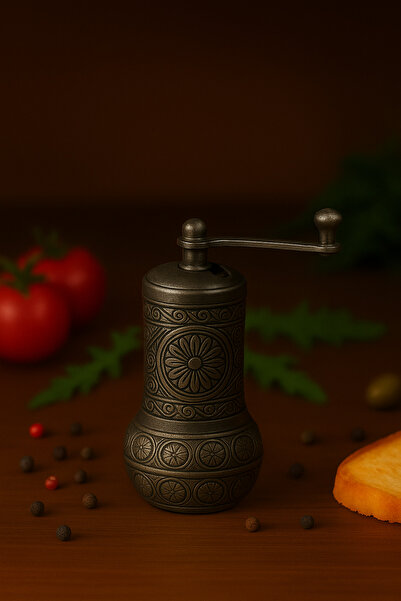 AcarHediyelik Siyah Renk Manuel Kahve ve Baharat Değirmeni