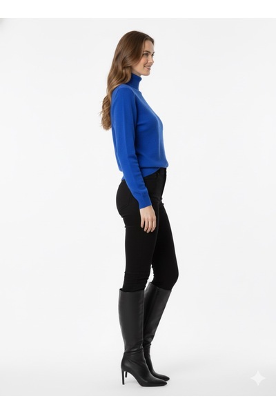 ModaPlaza Pulover tricotat cu model cu pompon pentru femei 5200