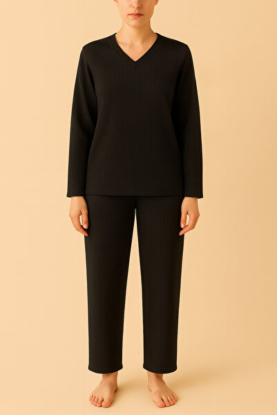 vbs vibes Women's Waffle Fabric Tracksuit Set – Comfortable for Home and Casu...