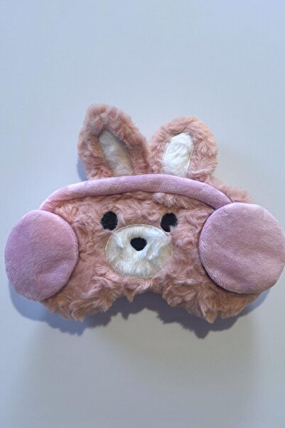 TAKIŞTIR Pink Color Teddy Bear Figured Plush Sleeping Headband