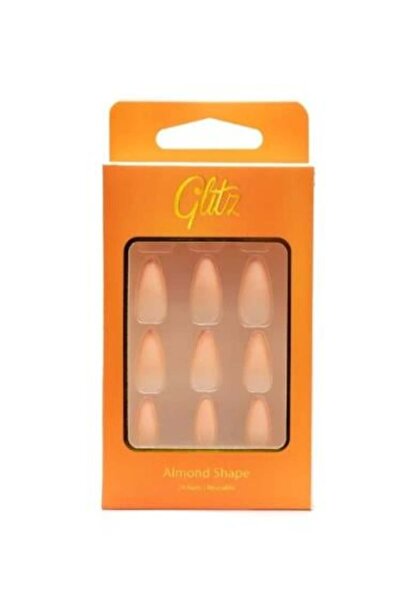 Glitz Self-adhesive Artificial Nails No.19 Shiny Gradient Orange by - 24 pieces