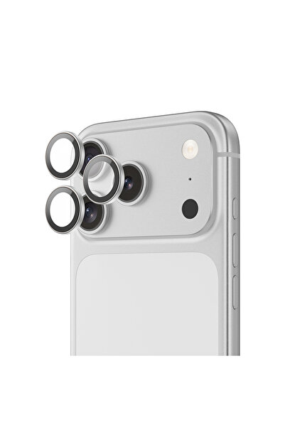Benks iPhone 17 Pro Uyumlu Glass Warrior Cam Kamera Lens Koruyucu Gümüş