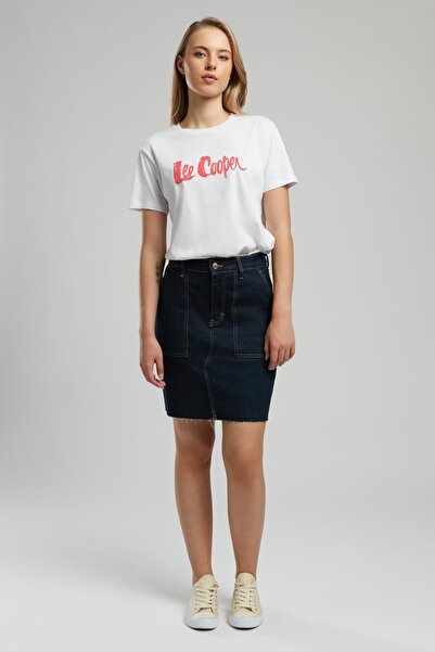 Lee Cooper Normal Bel Koyu Mavi Kadın Düz Standart Etek 261 LCF 126005 MIA 2 ...