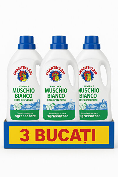 Chanteclair Detergent lichid cu aromă de mosc, 3 x 1,26 l, 84 spălări