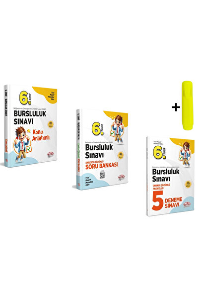 Editör Yayınevi 6. Sınıf Bursluluk Sınavı Konu Soru Deneme Seti Editör Yayınları