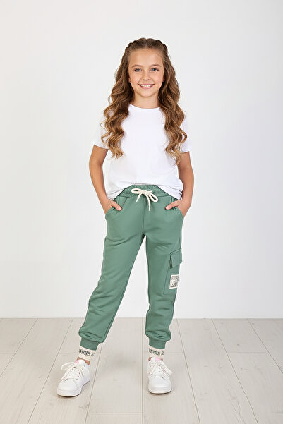 kinderos πλαϊνή τσέπη τεμάχια με τύπωμα Φούτερ για κορίτσια - 26K 5180