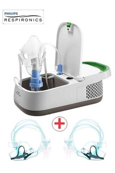 Philips Home nebulizer compressor for treating allergies and COPD, with mask for children and adults