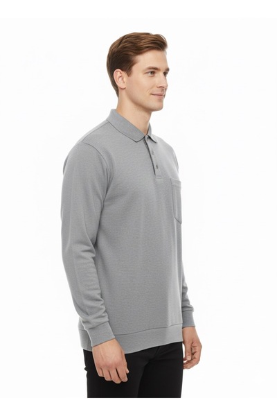 ModaPlaza Men's Polo Collar Sweat 108