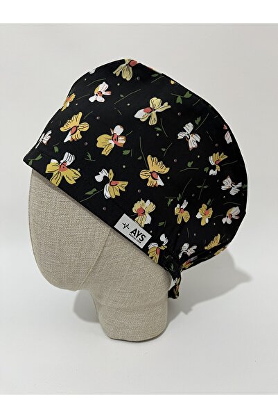 AYS Likralı Delux Geniş Kalıp Cerrahi Medikal Hemşire Bonesi Lastikli