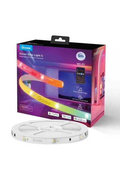 Govee Έξυπνη ταινία LED H612C RGBICW Wi-Fi Bluetooth Matter 24W Συγχρονισμός ...