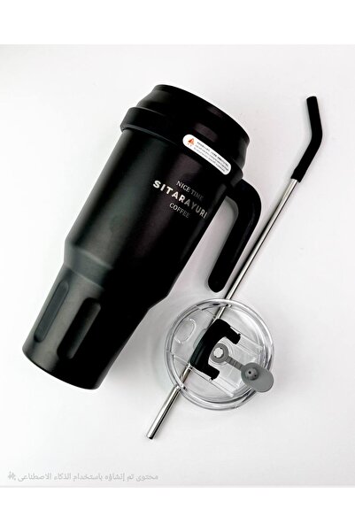 SITARAYURI Sitarayori 1500ml Thermal Travel Mug with Handle and Airtight Lid HZ037