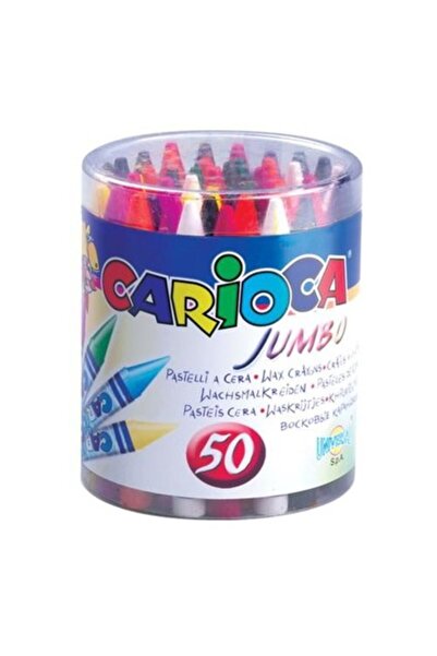CARIOCA Elleri Kirletmeyen Yıkanabilir 50'li Jumbo Pastel Boya Kalemi