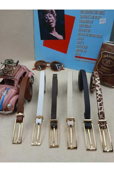 ARLIVA 1.5cm 6'lı set pantolon kemeri, elbise kemeri, ceket kemeri