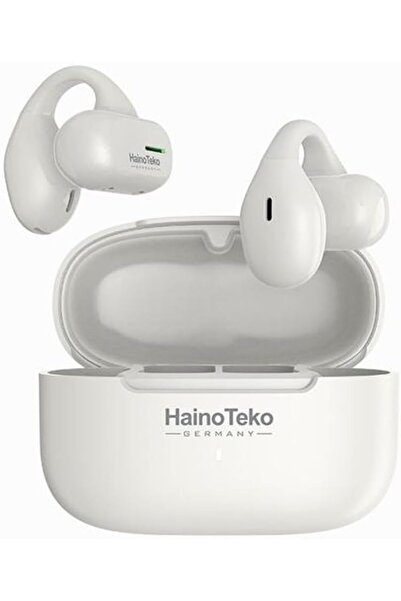 HAINOTEKO Haino Teko Germany True Wireless Earphone With Super Clear Mic and High Bass Sound Quality (White)