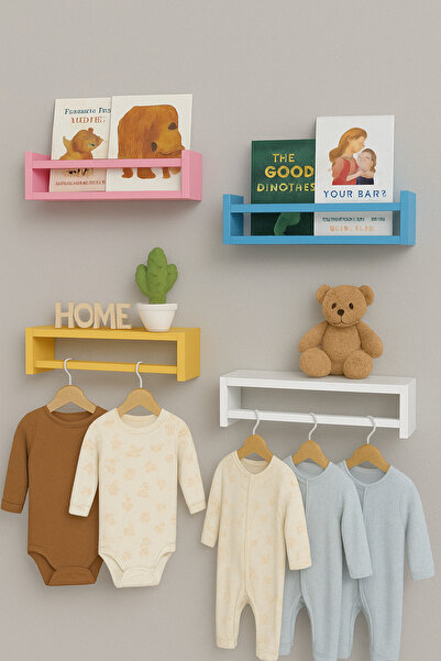 Deisor 1pcs Etajera carti Montessori din lemn - 45 cm