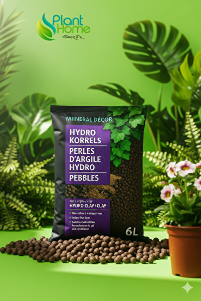 Plant Home Power Mix Kil Bilyesi – 6 Litre | Saksı Drenajı ve Dekoratif Kulla...