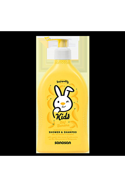 Sanosan شامبو وشاور للأطفال بنكهة الموز 400 مل