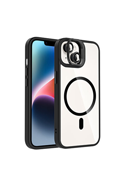 ceppark غطاء جوكو آيفون 13 مع عدسة ريميم وحامل ماجسيف - أسود