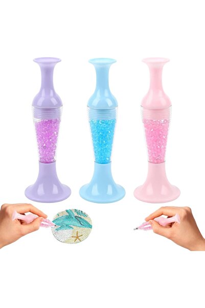 KASTWAVE 3PCS Vase Shape Diamond Painting Drill Pens, 5D Pen Set for Art & Nail Art Accessories