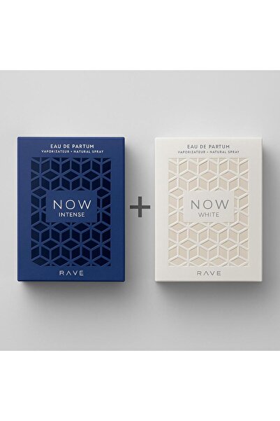 rave Set Parfumuri NOW Intense & NOW White – Eau de Parfum pentru El si Ea (2...