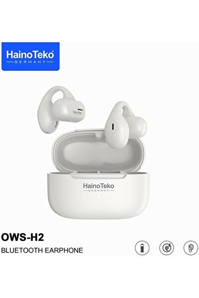 HAINOTEKO Haino Teko Germany True Wireless Earphone With Super Clear Mic and High Bass Sound Quality (White)