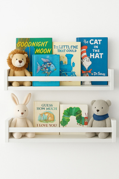 Deisor 1pcs Montessori Wooden Bookshelf - 45 cm