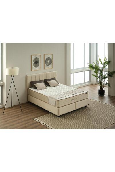 Nebilla Comfort Yatak | Soft Pocket Yay – Çift Katmanlı Konfor Süngeri – Orta Yumuşak – Roll Pack - Krem