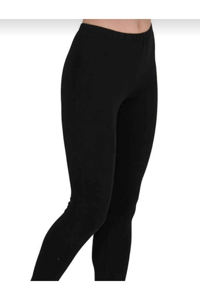 Tutku Black Plain Women's Tights 2' Pack