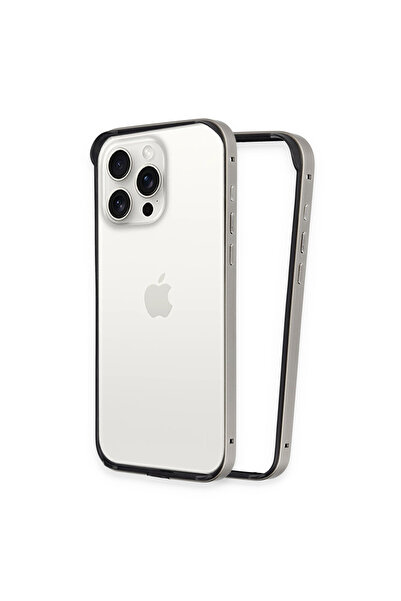 ceppark غطاء حماية جوكي لهاتف آيفون 15 برو ماكس - رمادي تيتانيوم