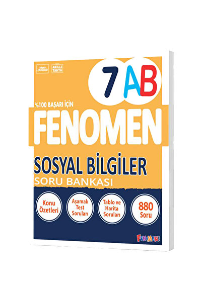 Fenomen Yayıncılık 7.SINIF SOSYAL BİLGİLER AB SORU BANKASI (GÜNCEL)