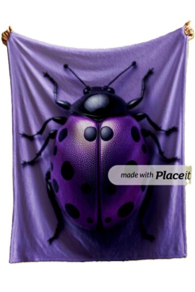 AngelsHome Special Design Luxury 100*150 cm Quick Drying Water Absorbent Bathroom&Beach&Sports Towel Lucky Bug