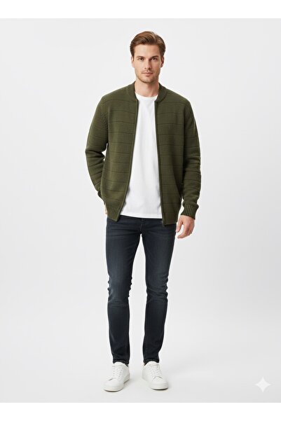 ModaPlaza Men's Plus Size Half Fisherman Sweater 881