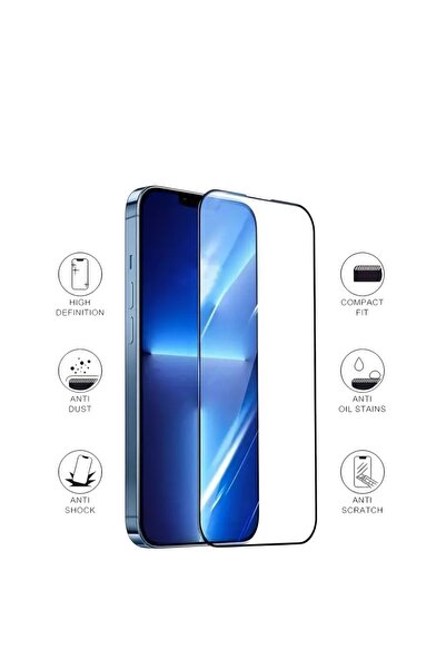 ProNorth IPhone 13 / 13 PRO / 14 Uyumlu Tam Kapatan Temperli Ekran Koruyucu K...