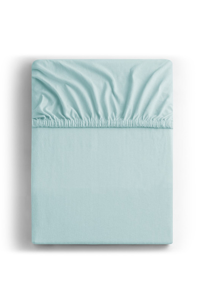 Deco King Fitted sheet, 100% cotton, 135 g/m2, Amber, 200-220 x 200 x 30 cm, blue