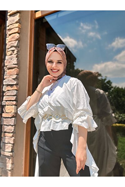 Modakaşmir Mk Cotton Scarf - Salmon-Copper