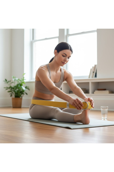 Poros Store Йога колан 180 см (ширина 4 см) Подходящ за йога и пилатес