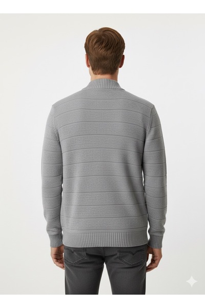 ModaPlaza Men's Plus Size Half Fisherman Sweater 881