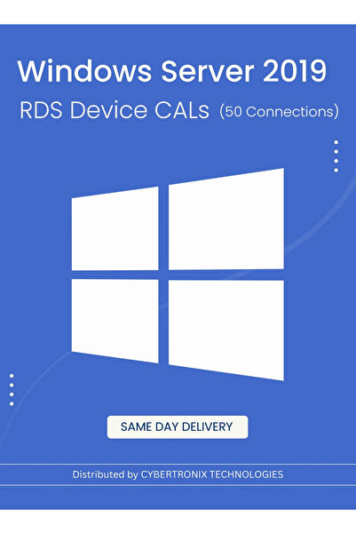 MICROSOFT Windows Server 2019 RDS Device CALs (50 Connections) | Digital License | SAME DAY DELIVERY