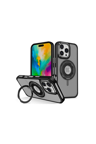 ceppark غطاء جوكو آيفون 16 برو بانزا ماجسيف مع حامل - أسود