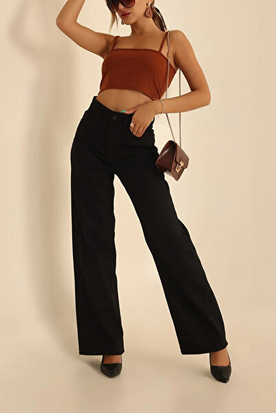 WODDİ بنطلون جينز نسائي عالي الخصر من مورينا روز، قماش قابل للتمدد جينز فضفاض...