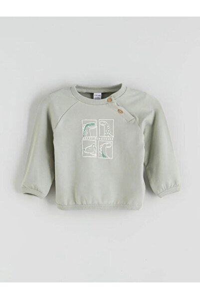 LC Waikiki Printed Baby Boy Sweatshirt and Pants 2-Piece Set (W5)