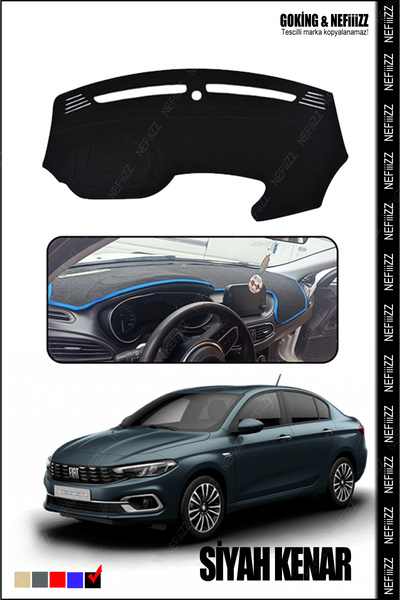 NEFİİİZZ Fiat Egea Torpido Koruyucu Tüm Egea EKRANLI Müdellere Özel Üretim Ke...